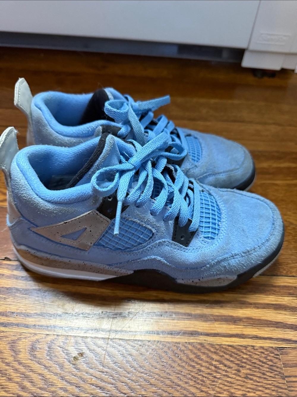 Jordan Kids Light Blue Suede Sneakers